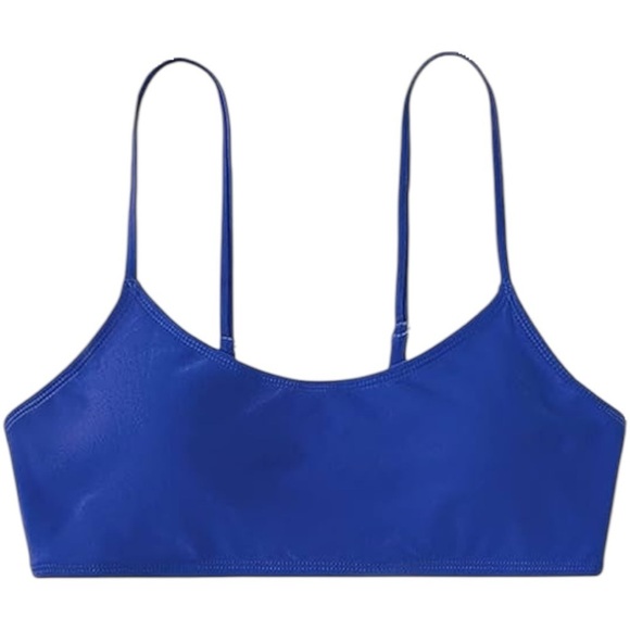J. Crew Cobalt Blue Bikini Top Small NWT Swimwear - Picture 1 of 8